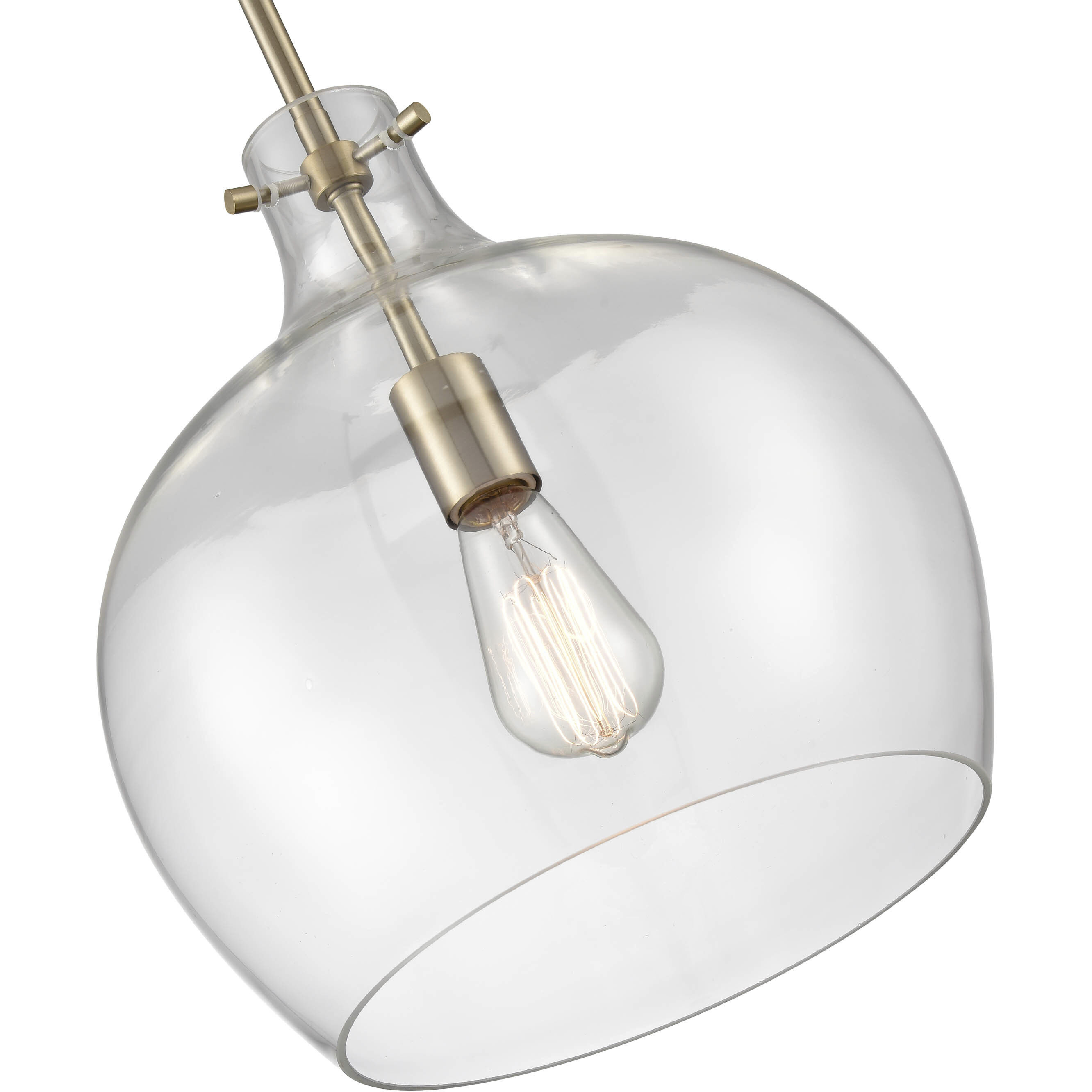 None 1 Light 13 inch Modern Gold Pendant Ceiling Light